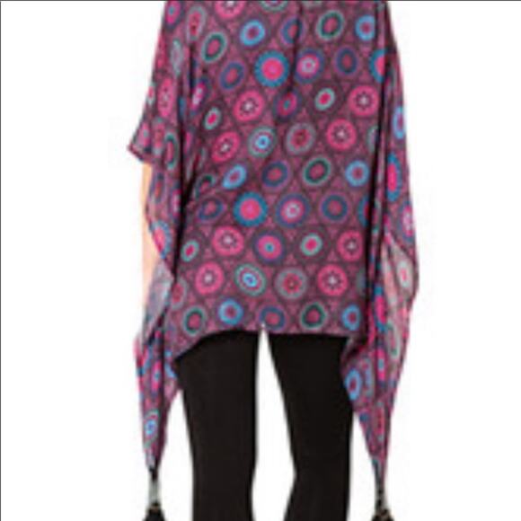 Satva Akula Kimono Eastern Tile Ocean Depths Womens XS/S Boho Purple Pink NWT - Picture 3 of 11